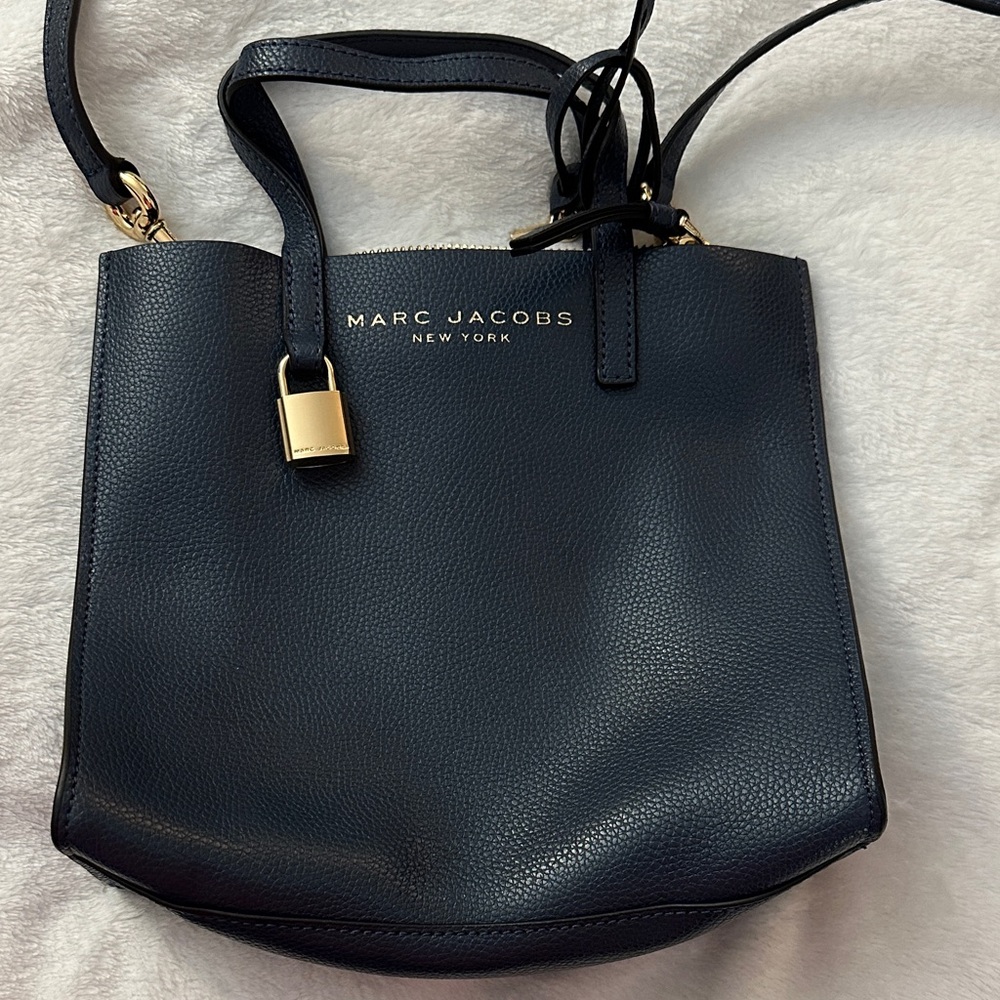 Marc Jacobs Navy Leather Shoulder Bag